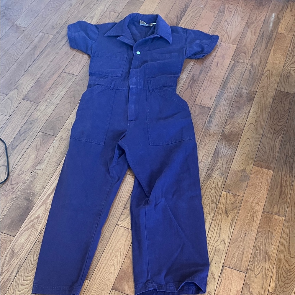 Big Bud Press Purple Short Sleeve Jumpsuit - Petite S